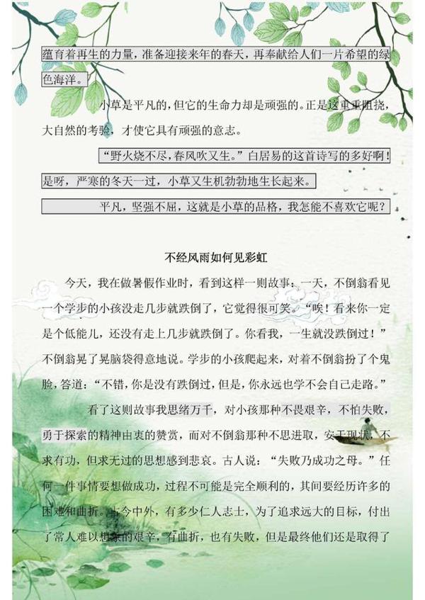 语文老师整理:小学满分作文集锦!非常值得学习,务必打印收藏好 9