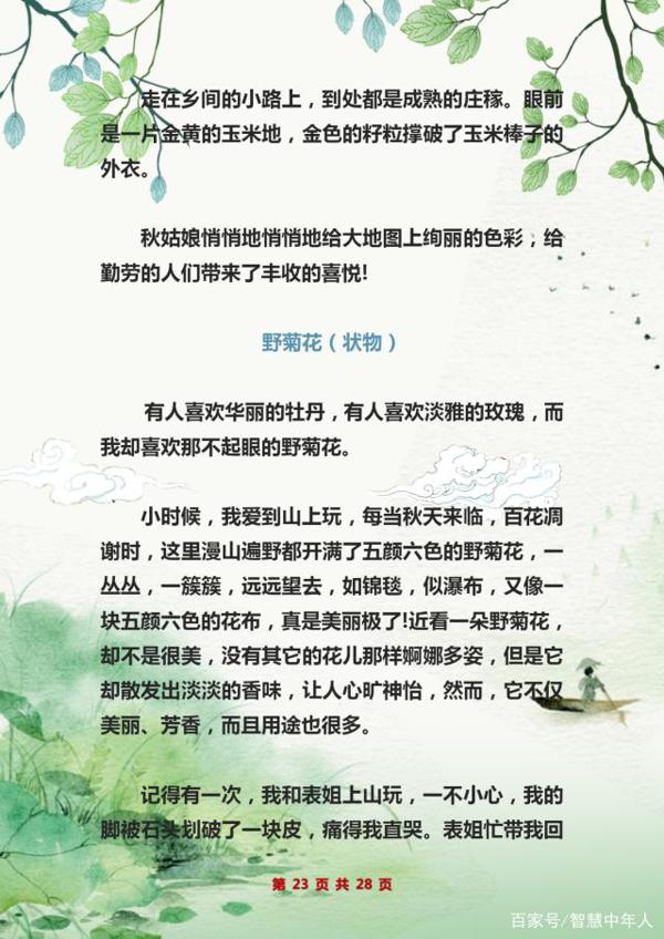 小学语文:满分作文写作技巧讲解+范文分析!让孩子作文“0”扣分 22