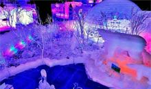 赏冰灯 冰雪节作文1000字