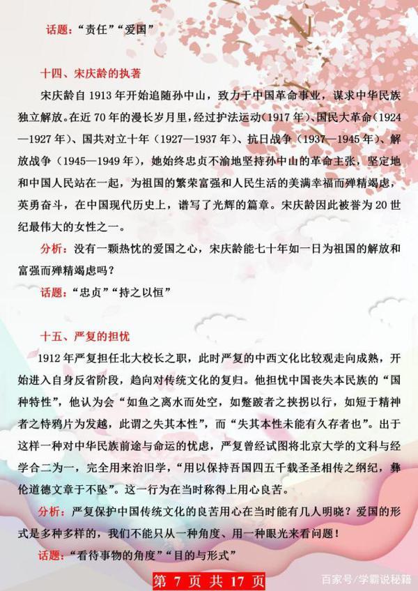 初中作文拿高分？中考满分学姐：用好这35个名人事例，定为你加分 6