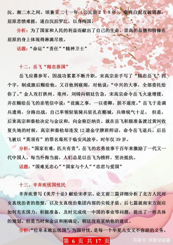 初中作文拿高分？中考满分学姐：用好这35个名人事例，定为你加分 5