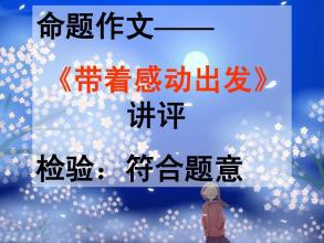 2008年高考作文安徽卷失误分析：带着感动出发_1500字