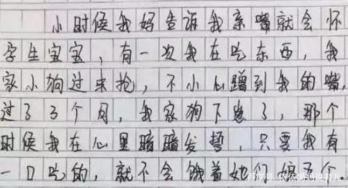 小学生作文《我的爸爸》走红网络,网友已笑喷,还以为是个段子 4