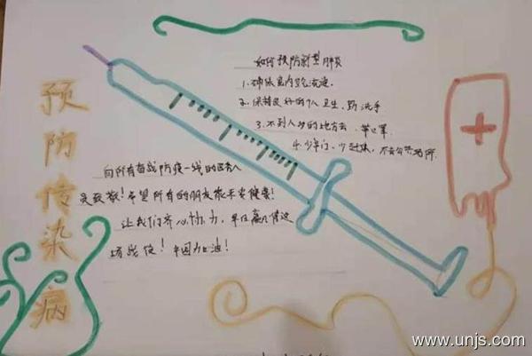 2020年防控疫情从我做起的手抄报 1