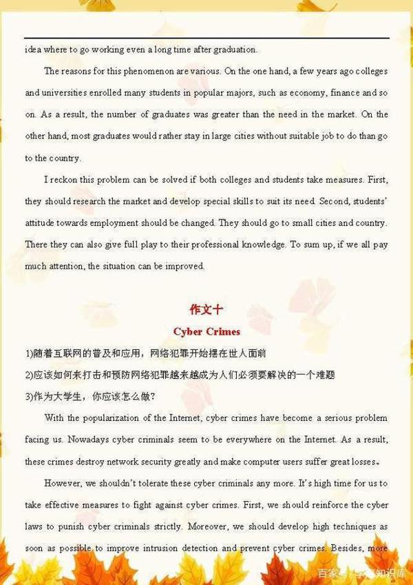 14篇常见高中英语作文,包含3500个高中需要掌握的单词,拿去学习 9
