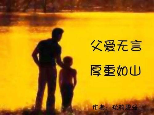 父爱无言，却如山！如岸！-伟大的父爱作文800字
