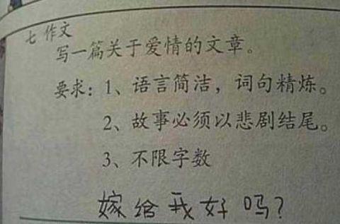 分手 懵懂的爱情500字作文