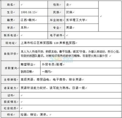 大学生求职面试自我介绍范文
