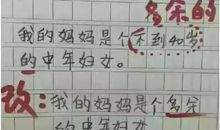 孩子作文：我的妈妈是一个多余的中年妇女？!