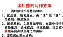 小学作文写作技巧：读后感写作技巧