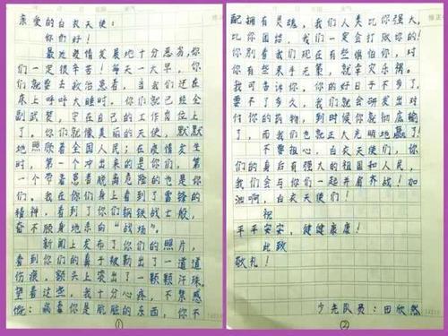 （优秀作文：四年级学生）向白衣天使致敬