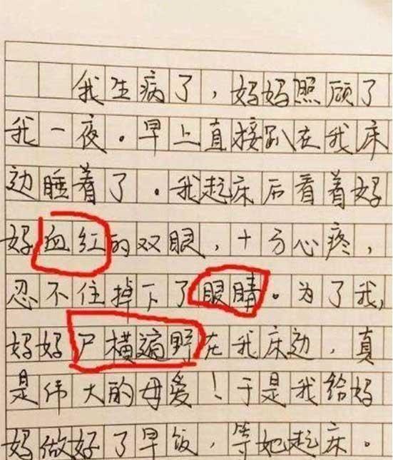 小学生作文《怀孕》火遍全网！网友：没文化太可怕了 4
