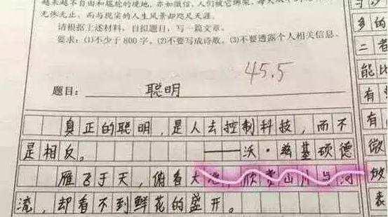 学生作文普遍假大空,因为只有这样,老师才喜欢,考试才能拿高分 1