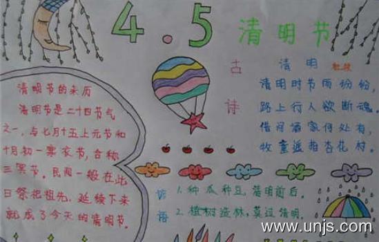 2020年关于传统节日清明节的手抄报
