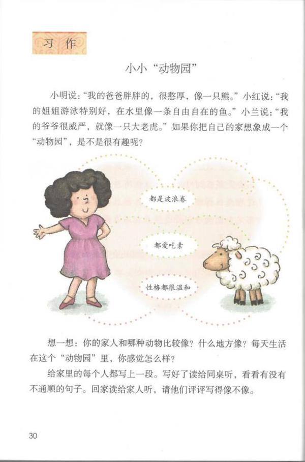 小小动物园,部编版四年级上册二单元同步作文讲解,附500字范文 1