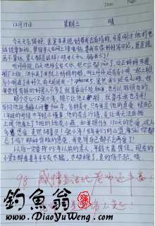 钓鱼 关于钓鱼的写事作文500字