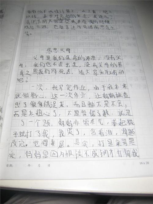 中考英语作文指导：应用文写作-日记_600字
