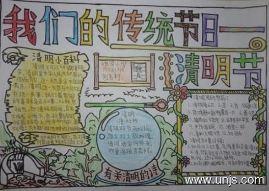 2020年最新有关清明节传统节日的手抄报 2