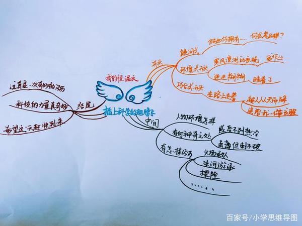 《插上科学的翅膀飞》——思维导图构思六年级下册下册作文! 3