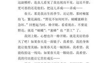 与你一起的春夏秋冬作文600字