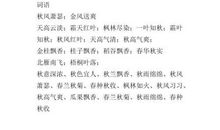 关于秋天的好句摘选