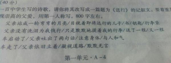 父亲的重要性 初中记叙文800字