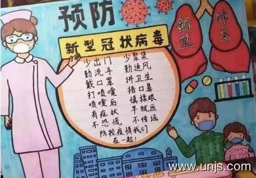 2020年新型冠状病毒手抄报图片 1