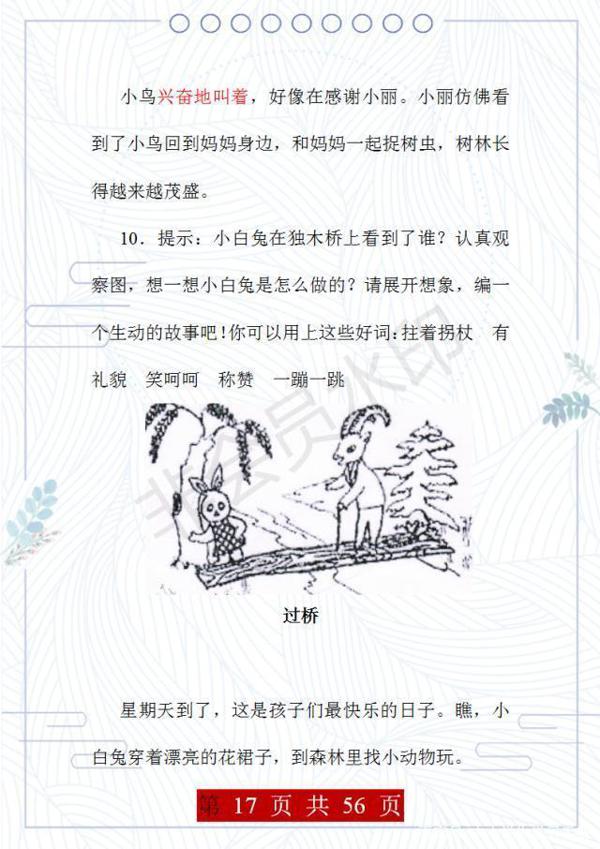 语文老师:这35篇看图写话,给孩子练,考场作文必定妙笔生花! 16