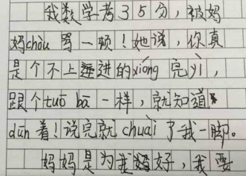 小学生一篇作文写了“9个字”,老师直接给100分,网友大呼有才 1