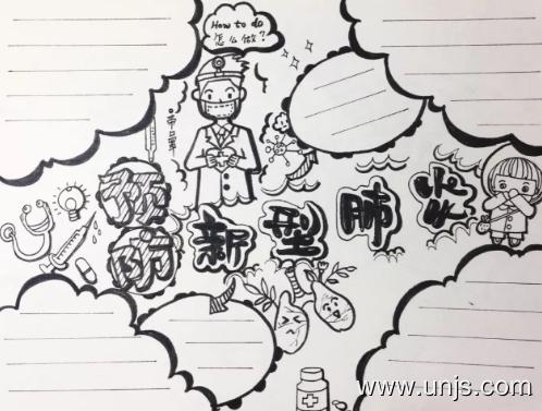 2020年抗疫情的手抄报图片 2