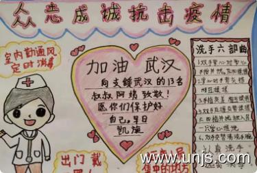 2020年以武汉疫情为主题的手抄报 2