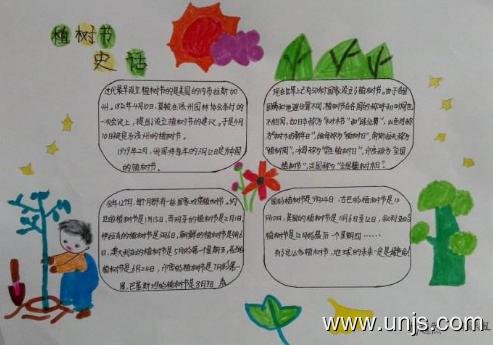关于2020植树节的手抄报图片资料