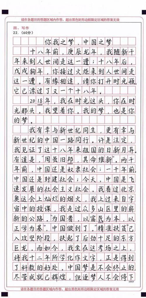 2008年山西高考满分作文：一样，不一样_700字