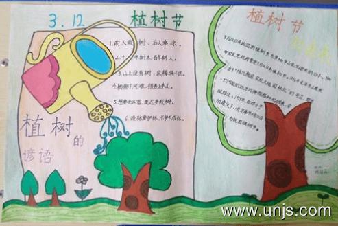 关于2020年最新的植树节手抄报