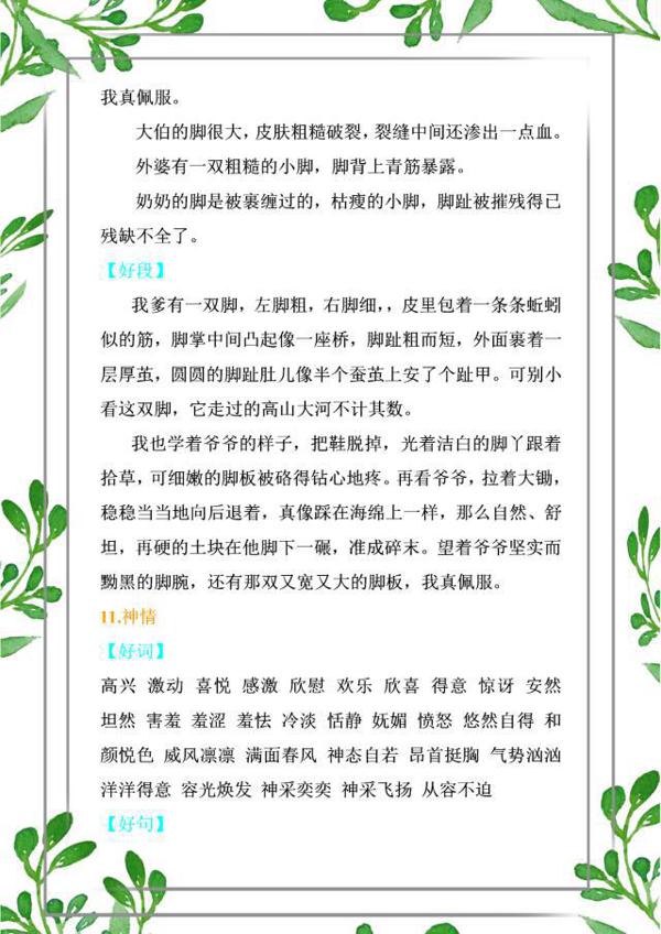 语文老师：好词+好句+好段，掌握吃透，6年作文都拿“特等奖”！ 11