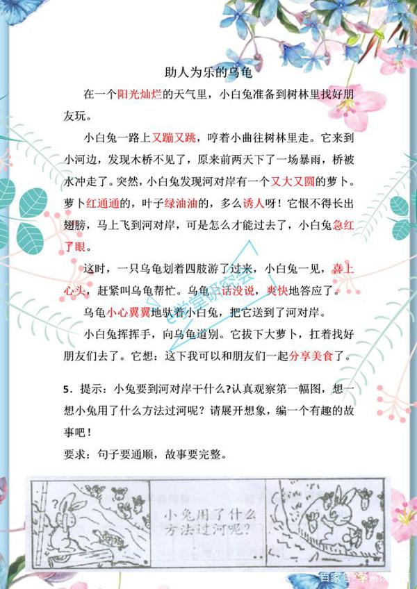 一二年级看图写话很难?看完这些精选范文,孩子也能写出高分作文 4
