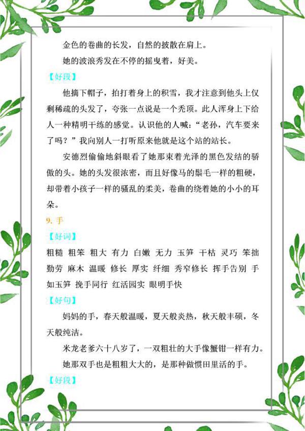 语文老师：好词+好句+好段，掌握吃透，6年作文都拿“特等奖”！ 9