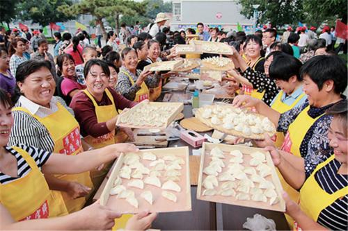 迎元旦包饺子比赛_550字