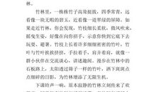 2012重庆高考优秀作文：疯子与竹林_1000字