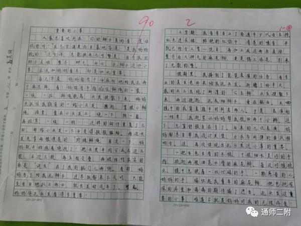 【二附集团·通师二附】五年级考场优秀作文选登 16