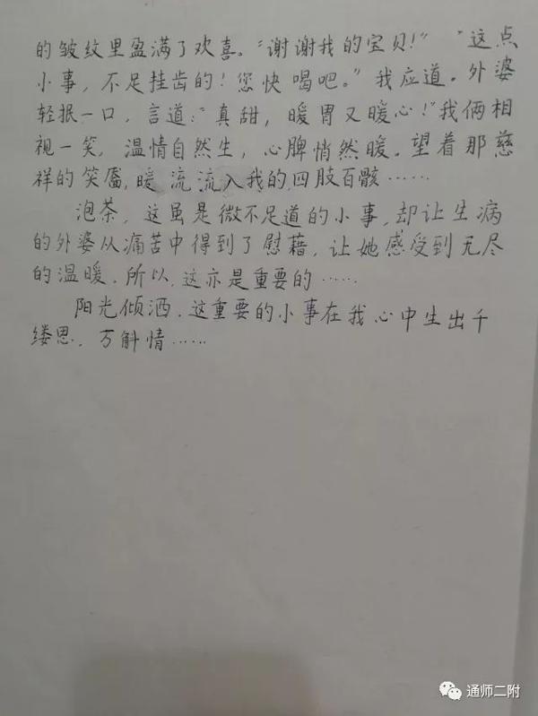 【二附集团·通师二附】五年级考场优秀作文选登 14