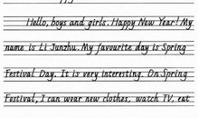 元旦英语作文：新年快乐