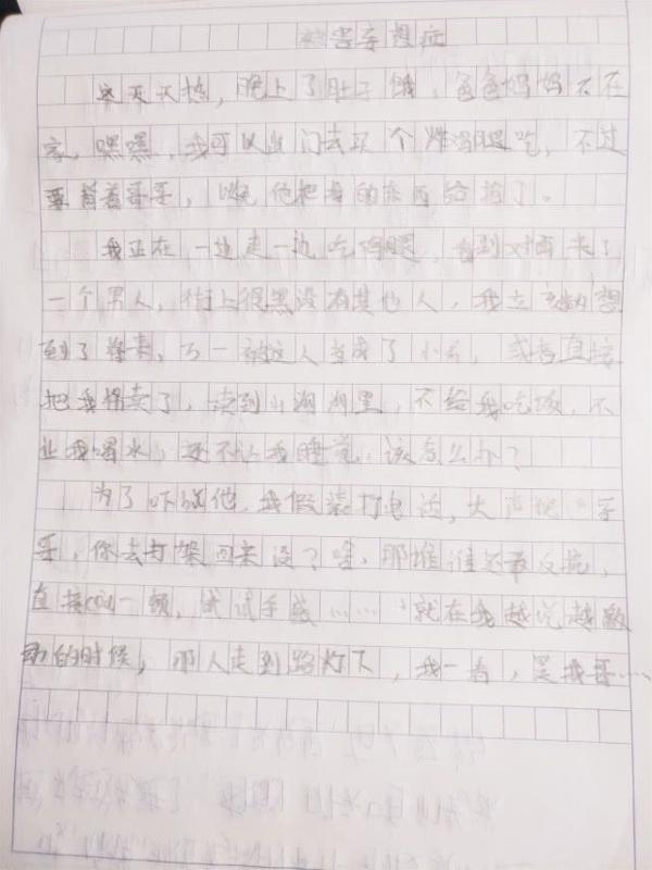 广东教育平台菁童 小学生作文《被害妄想症》走红 2