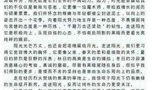 沉醉在五月的小雨中作文