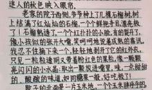 老师晒三年级学霸作文，不仅文采飞扬，而且还写出了书法“范”
