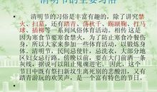 关于清明节的作文：难忘的清明节_800字