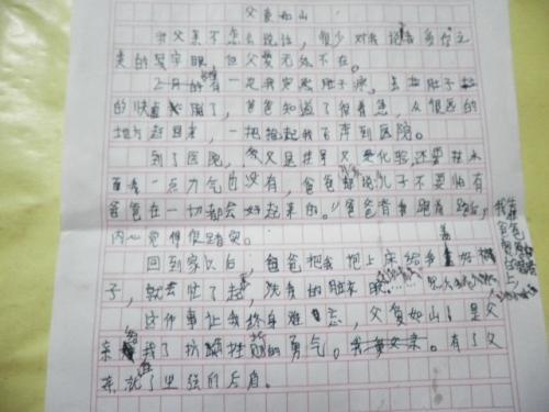 父爱 写事的作文800字