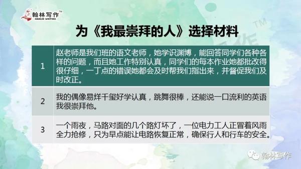 【翰林写作大型系列公益微课——作文篇（三）】择其良木为我用——作文选材与立意 6