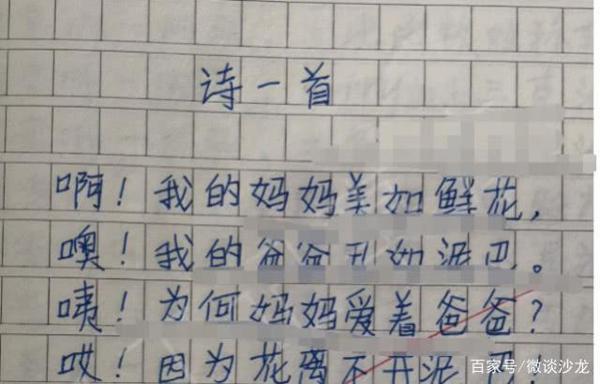 小学生满分作文,老师批改感慨万千,网友直呼太有才了 1