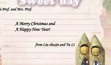 圣诞节贺卡英语作文